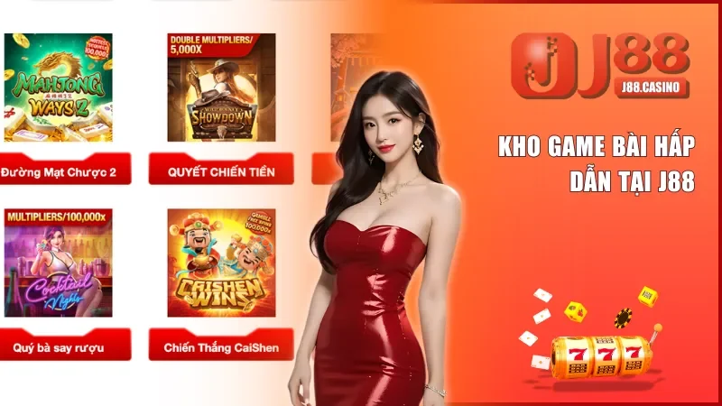 Kho game bài siêu khủng của nhà cái J88